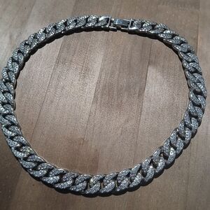 Helloice Iced 18K White Gold Plated 13mm Cuban Chain